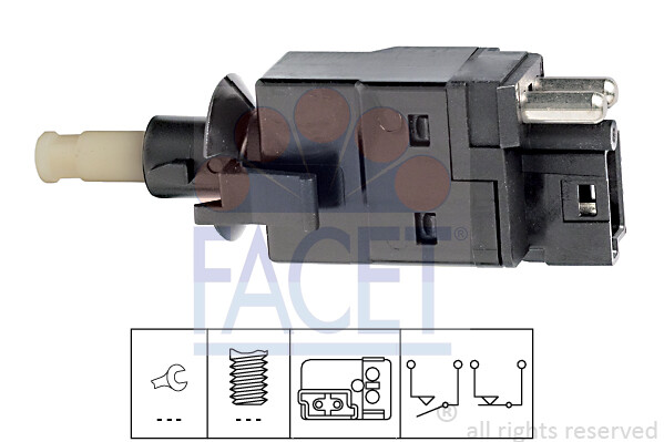 Facet Bremslichtschalter FüR Mercedes G-KLASSE (W461,W463),KOMBI (S124)-image