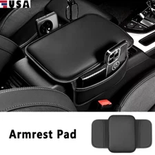 Car Armrest Cushion Cover Center Console Box Pad Mat with Pocket Universal USA