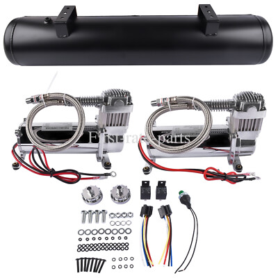 #ad 580 Air Compressors 5 Gal Air Tank Pressure Switch Relay Air Ride Suspension $262.98