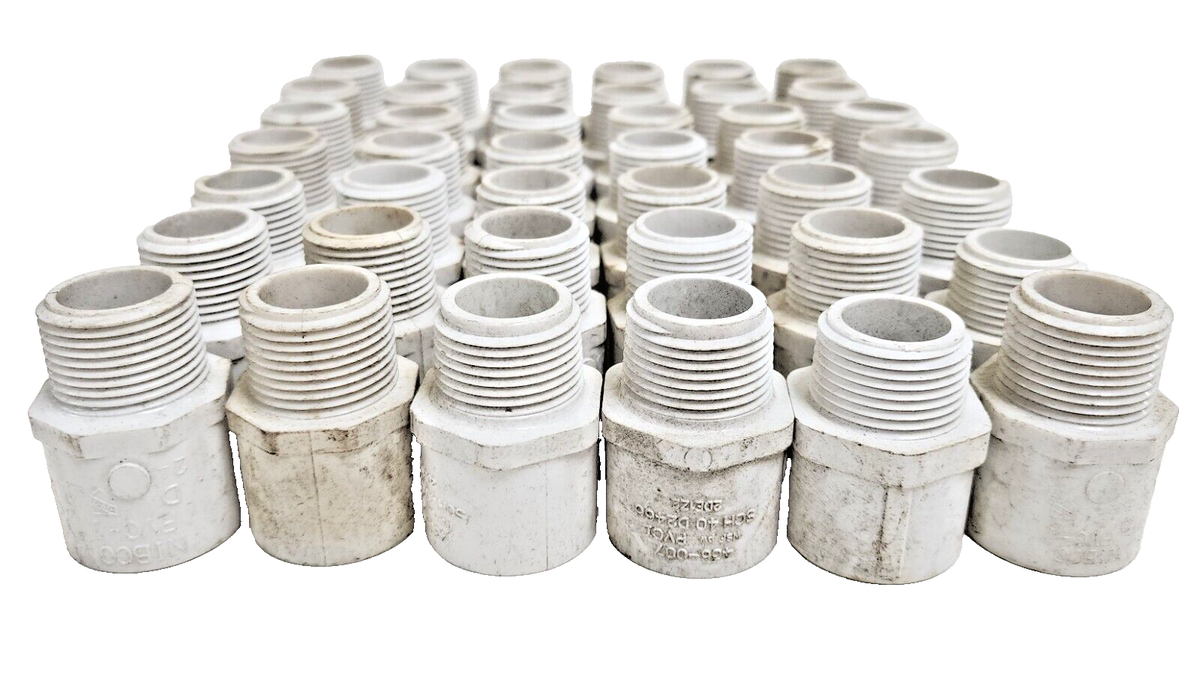 PVC ADAPTERS (LOT OF 42 ) 3/4