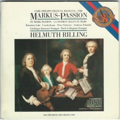 Bach C.P.E.: Markuspassion / Helmuth Rilling - CD