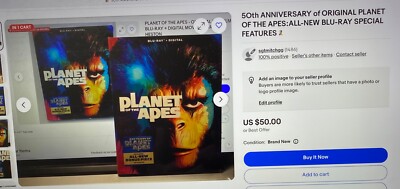 5Oth ANNIVERSARY of ORIGINAL PLANET OF THE APES:ALL-NEW BLU-RAY SPECIAL FEATURES