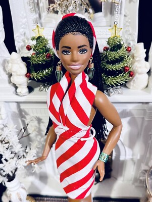 OOAK Curvy Fashion Size Holiday Chic Candy Cane Cocktail Dress Last One ! |  eBay