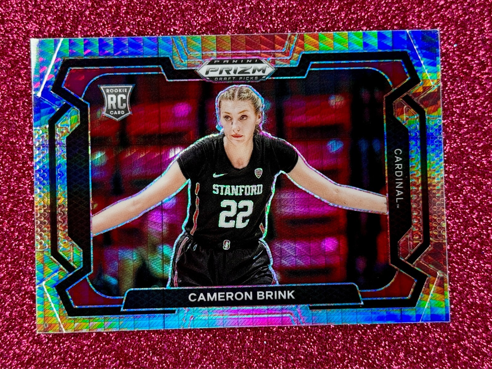 Cameron Brink RC 2024 Panini Prizm Draft Picks Variation Hyper Stanford #89