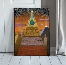 World Hierarchy Deep State Pyramid Map Poster