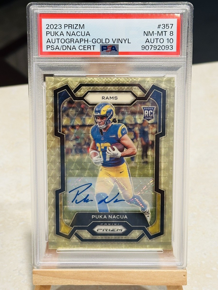 2023 PANINI PRIZM PUKA NACUA GOLD VINYL AUTO ROOKIE PRIZM SSP/5