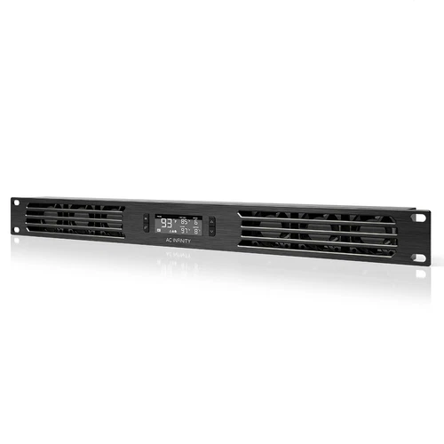 CLOUDPLATE T1, Rack Mount Cooling Fan Panel 1U Exhaust, AV Equipment 19" Rack