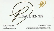 TOPPS GAME WITHIN THE GAME ARTIST PAUL JENNIS SIGNED BUSINESS CARD