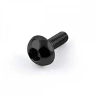 Titanium Honda Front Disc Bolt M6 x 1.0mm x 17mm Black