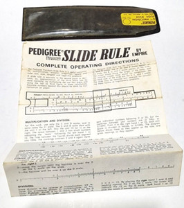 Instructions ONLY Directions Pedigree Precision Slide Rule Empire USA 6" & Case