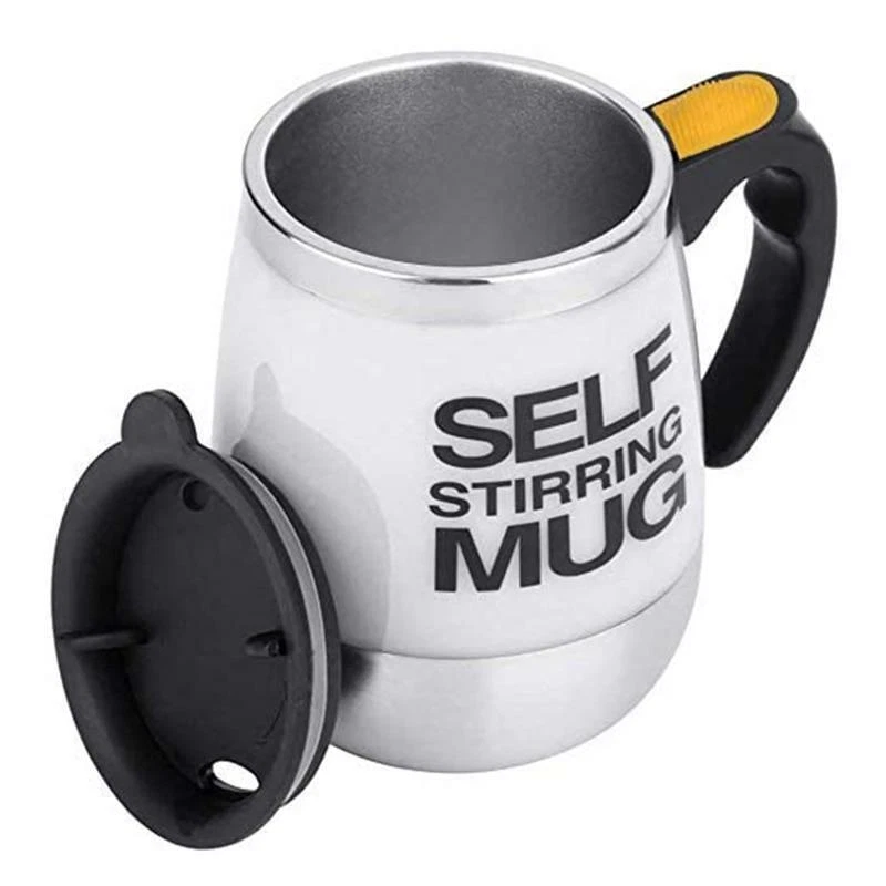 Self Stirring Coffee Mug- Electric Stainless Steel Automatic Self