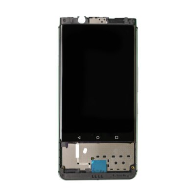 LCD Frame Assembly for BlackBerry Keyone Silver Premium Replacement Screen