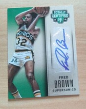 2014 Panini Totally Certified Fred Brown Seattle Supersonics Auto /49 #TCS-FB