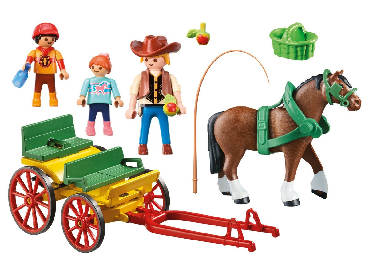 Maneggio Playmobil Con Cavalli Grande Maneggio Calesse Con Cavallo