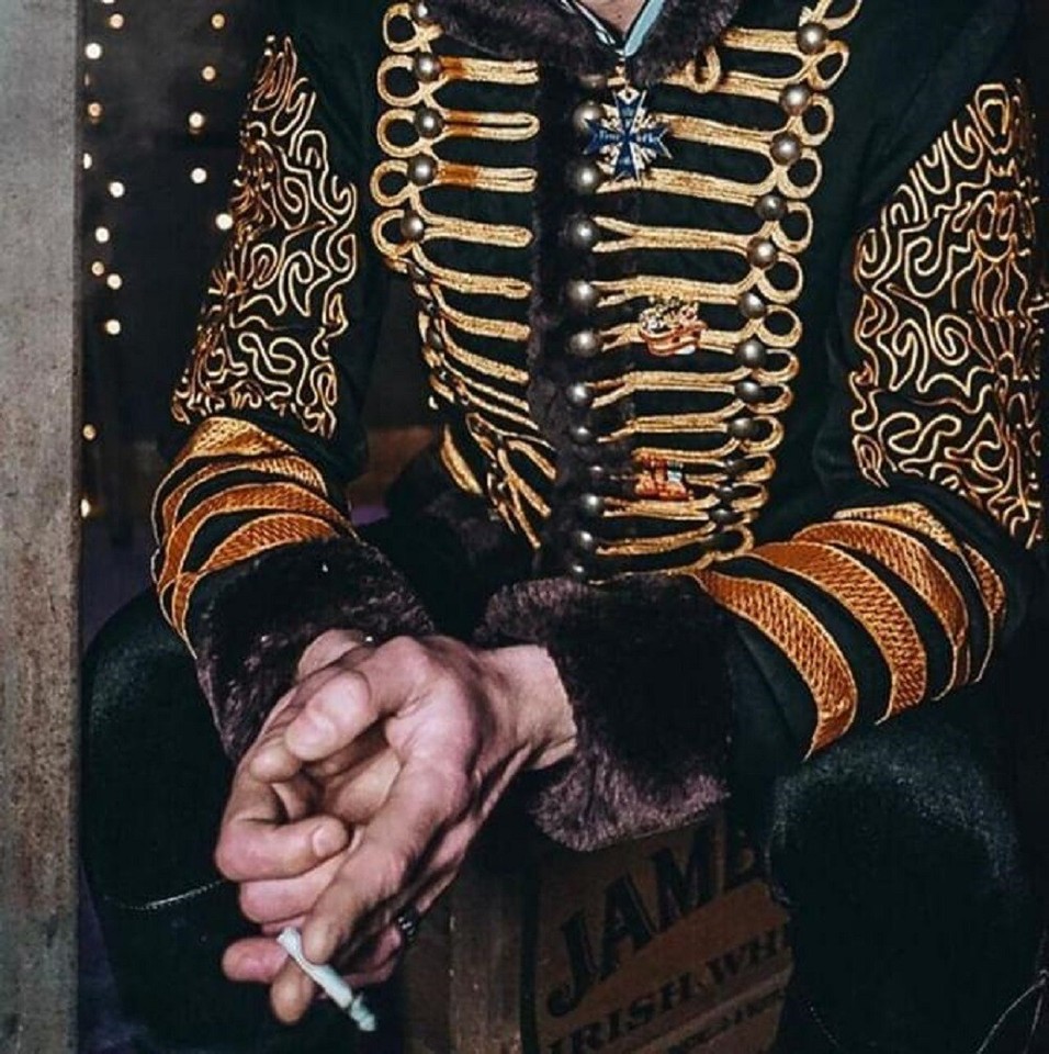 Hussar Military Jacket Jimi Hendrix Inspired Parade Drummer Officer Faux Fur eBay