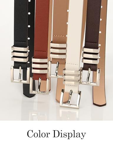 2024 Women Leather Belt for Jeans Pants Fashion Belts Accessories for Dress Top - Picture 4 of 8