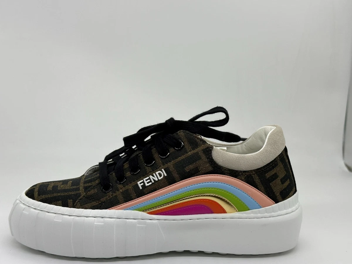 Fendi ff hotsell logo sneakers