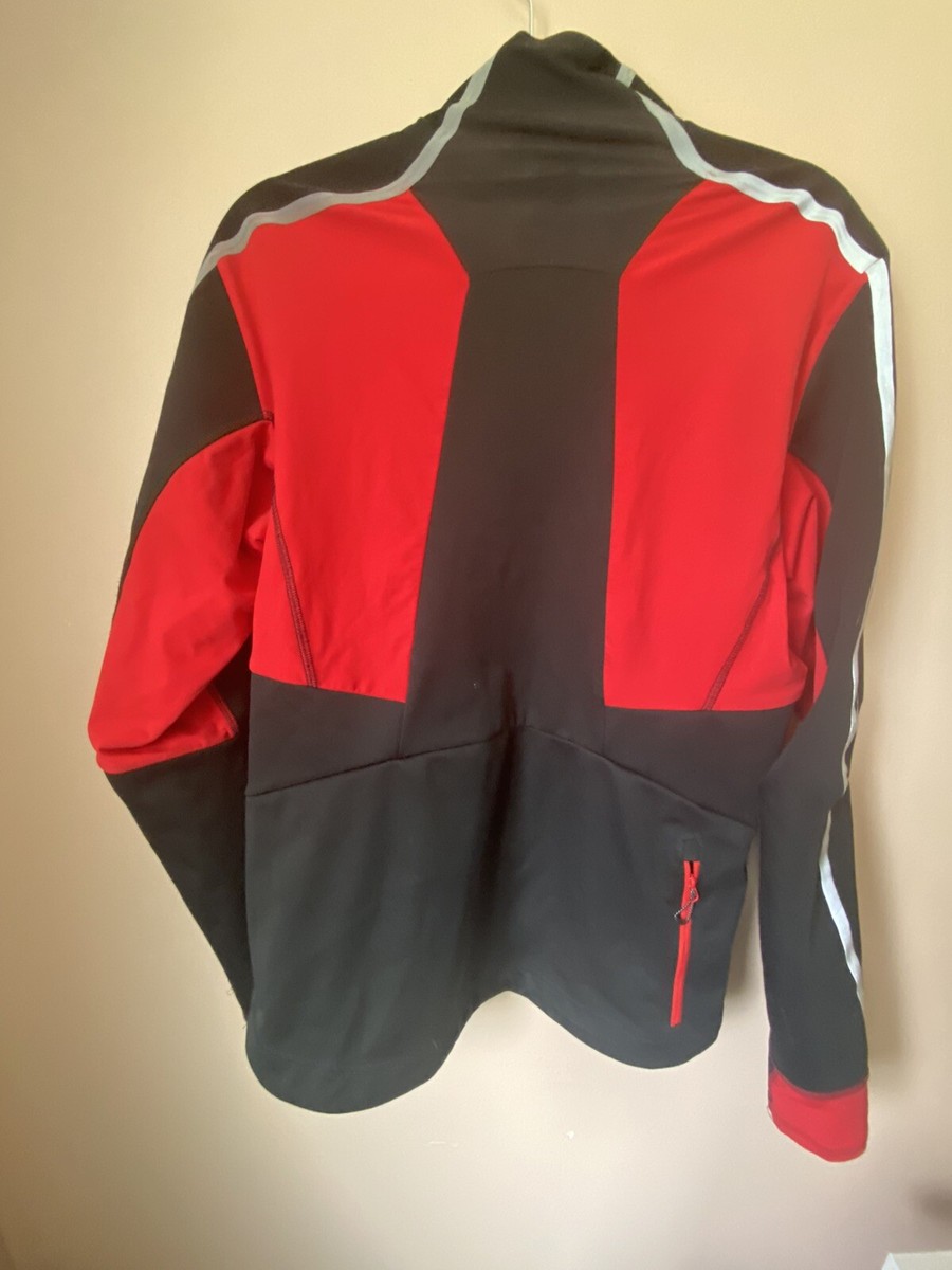 Salomon Advanced Skin Shield Soft Shell Black Red Jacket Size