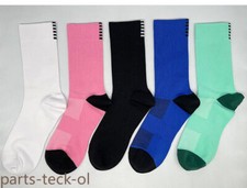 Men Crew Athletic Sport Calf Striped Classic Casual Work Solid Plain Socks 5Pack