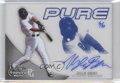 2014 Leaf Trinity Perfect Game Pure Auto Blue /10 Kyle Dean #PGP-KD1 Auto