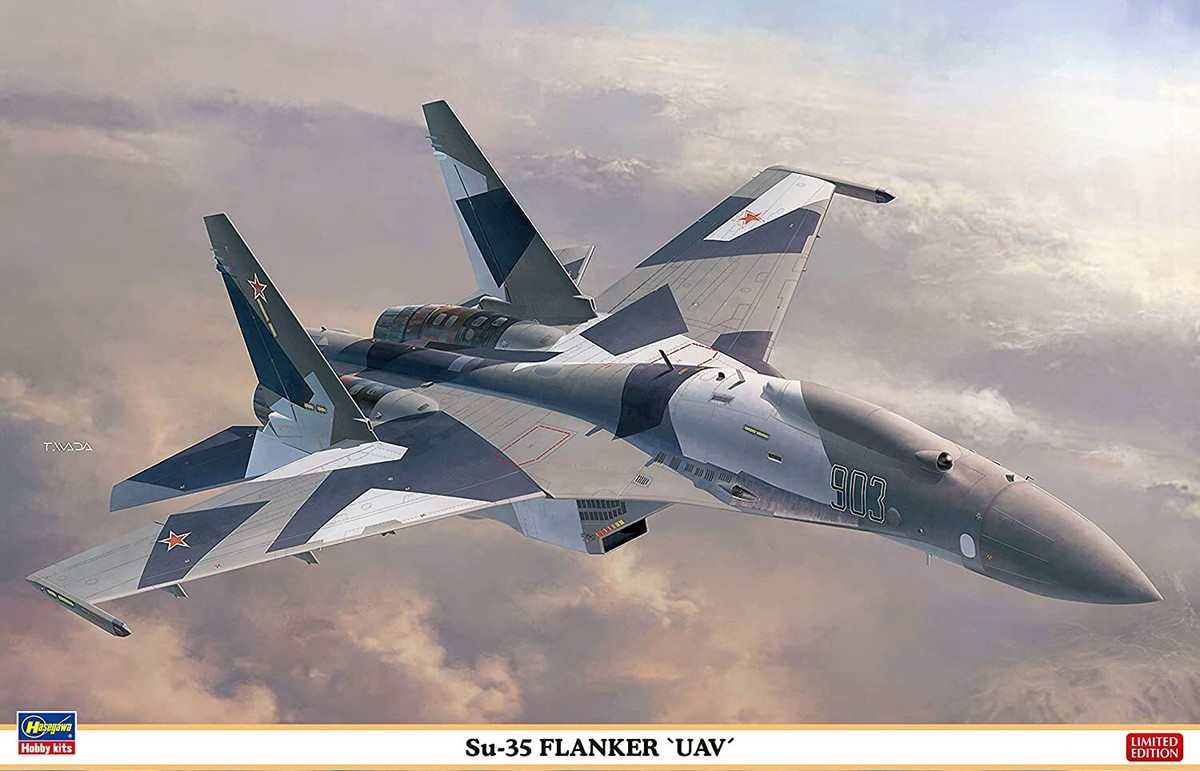 SU-35 1:72スケールモデルキット HASEGAWA 1/72 Russian Air Force Su-35 Flanker UAV Plastic Model