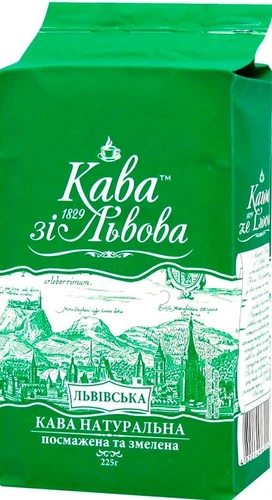 Kava zi Lvova Ground Coffee Lvivska 225 gr / 8 oz Product of Ukraine