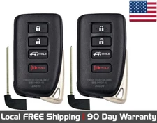 2x New Replacement Proximity Key Fob Remote For Select Lexus (Read Description)