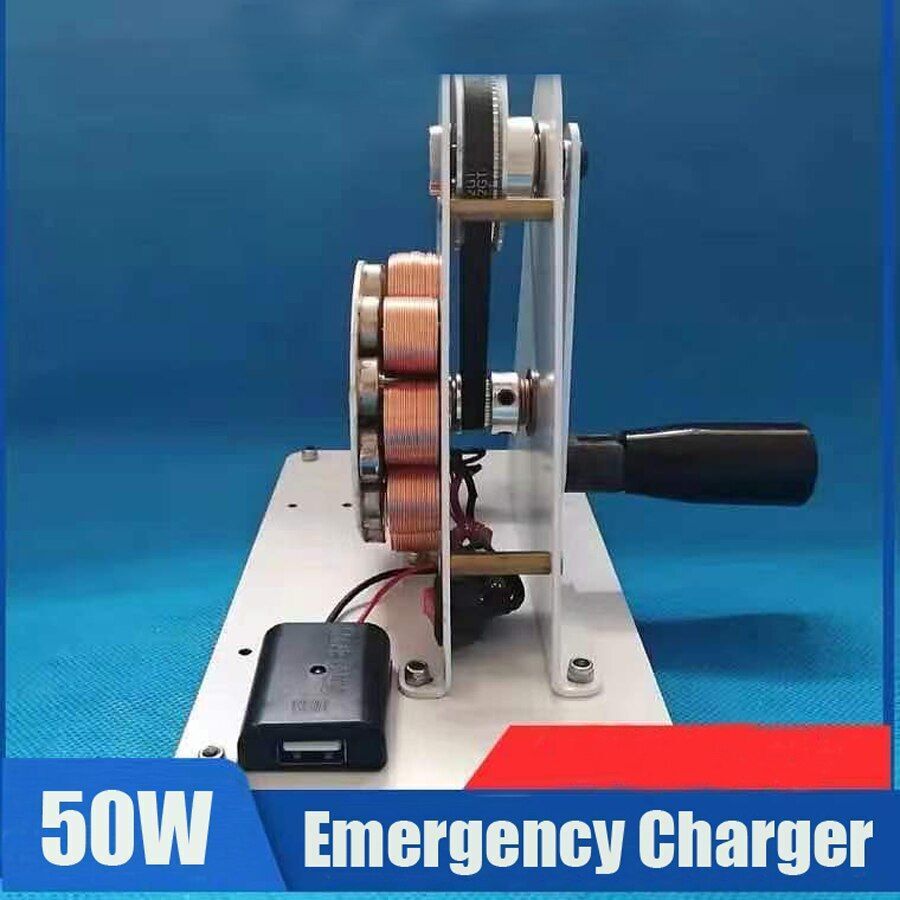 Chargeur de générateur à manivelle d'urgence