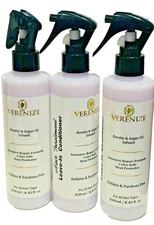 VERENIZE KERATIN & ARGAN OIL INFUSED INTENSIVE REPAIR FORMULA 3x HEAT PROTECTOR