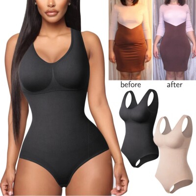 Bodysuit Shapewear Body Shaper Tummy Control Top Women's Tummy Slimming
