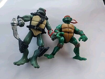 Lot Teenage Mutant Ninja Turtles Raphael Donatelo TMNT Alien Hunter Action Figur