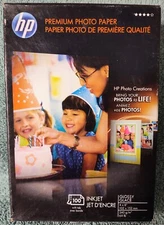 HP Premium Photo Paper Glossy Finish 4x6 100 count INKJET Printer 