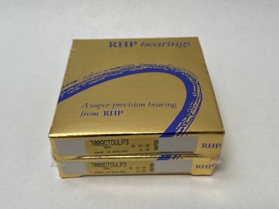 RHP 7009CTDULP3 Bearing 45x75x16 mm 7009-C-T-DUL-P3 England 2 Pcs