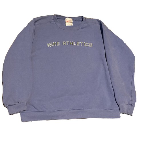 Vintage Nike Sweater Baby Blue Made In 