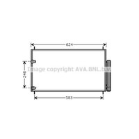 AVA Quality Cooling Kondensator Klimaanlage Mit Trockner FüR Toyota Auris _E15_