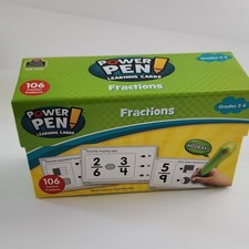 Teacher Created Resources Power Pen Learning Cards Fractions Grades 2-4 TCR6463