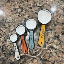 Cute Glass Measuring Spoons Set Colorful