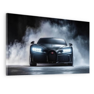 Leinwand Bild Wandbild Bugatti Chiron Sportwagen Luxus Auto modern Design Kunst