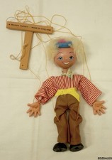 Vintage Jumpelles French Boy Pelham Puppet Made in England Marionette