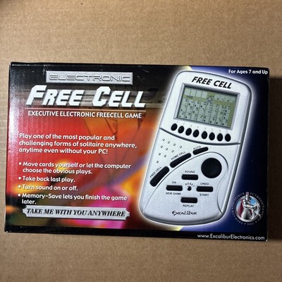 Free Cell Excalibur Electronic Handheld Game Silver Model :485 New In Box