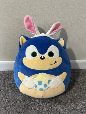 SEGA Sonic the Hedgehog Plush Bunny Ears Holding Easter Egg Stuffed Toy
