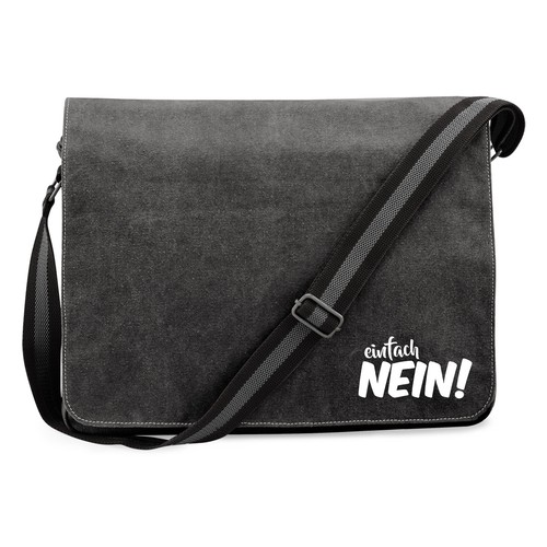 Umhängetasche Einfach Nein Schriftzug Geschenkidee Einfach Nein Geschenk Präsent - Bild 14 von 34