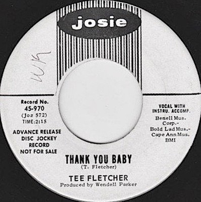 Tee Fletcher - Thank You Baby / Walk On Out (7'') (Very Good (VG)) - 1823862685