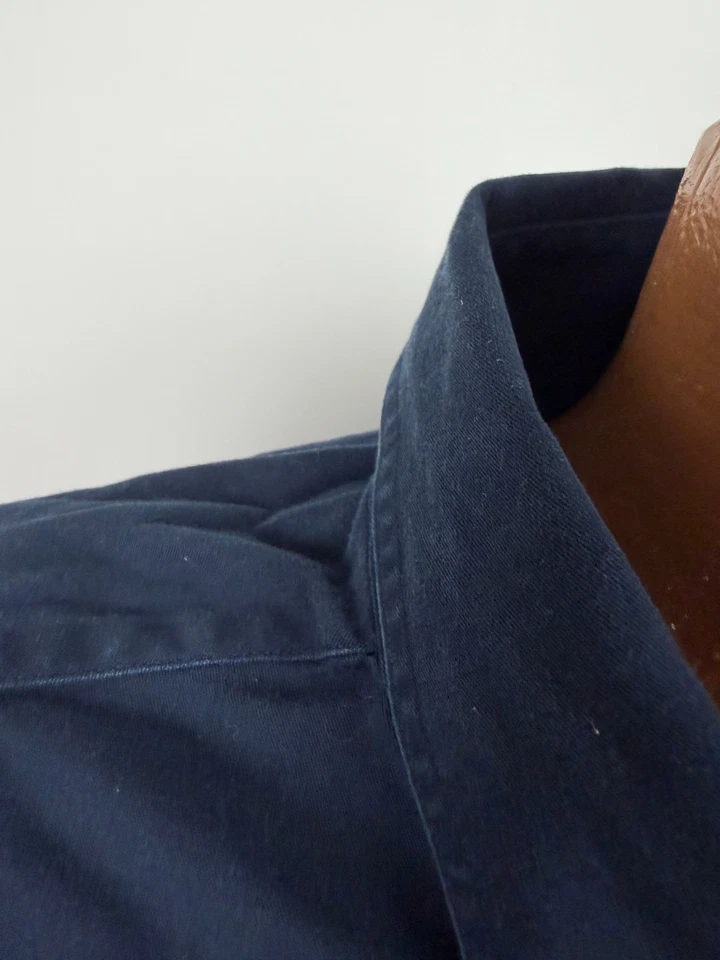 Easy Care 衬衫男式 4XL 高纽扣休闲轻便棉质 Roundtree Yorke — 第 3/4 张图片