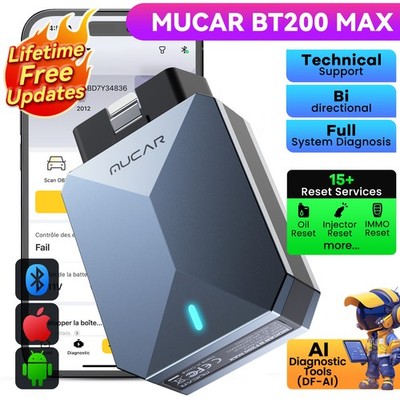 MUCAR BT200 MAX KFZ Auto Diagnosegerät OBD2 Scanner Tool For Android & iOS 2026