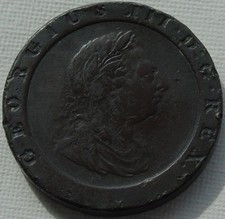 1797 George III Cartwheel Copper Twopence S3776, 40mm 56.22g