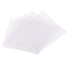 5pcs 140mm Computer Fan Filter Grills PVC Mesh Dustproof Case Cover White