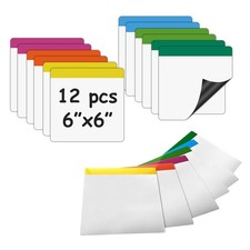 6x6 Small Magnetic Dry Erase Board,Square Sticky Notes Magnets as Teacher Ess...
