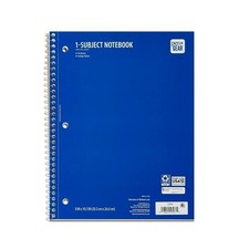 Pen Gear College 1-Subject Notebook, 8" x 10.5", 70 Sheets, Multiple Colors