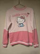 Hello Kitty By Sanrio Colorblock Graphic Cradle Pink Sweatshirt Size extra small